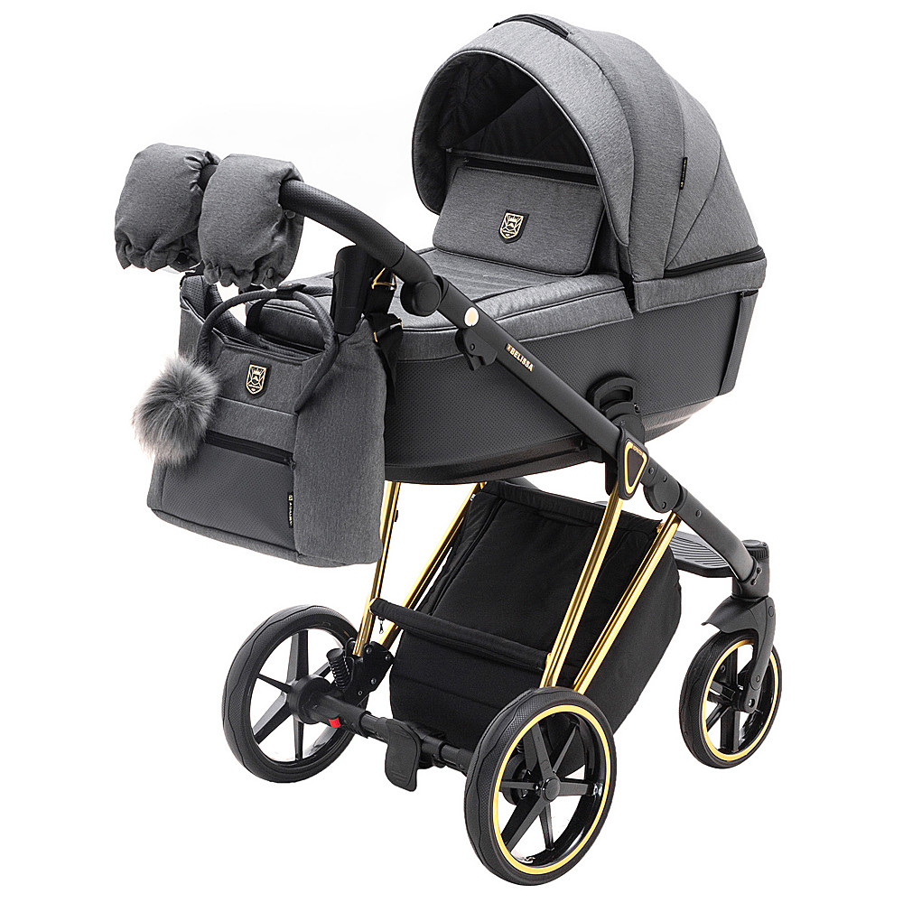 Коляска 2 в 1 Adamex Belissa Special Edition PS-608 графит