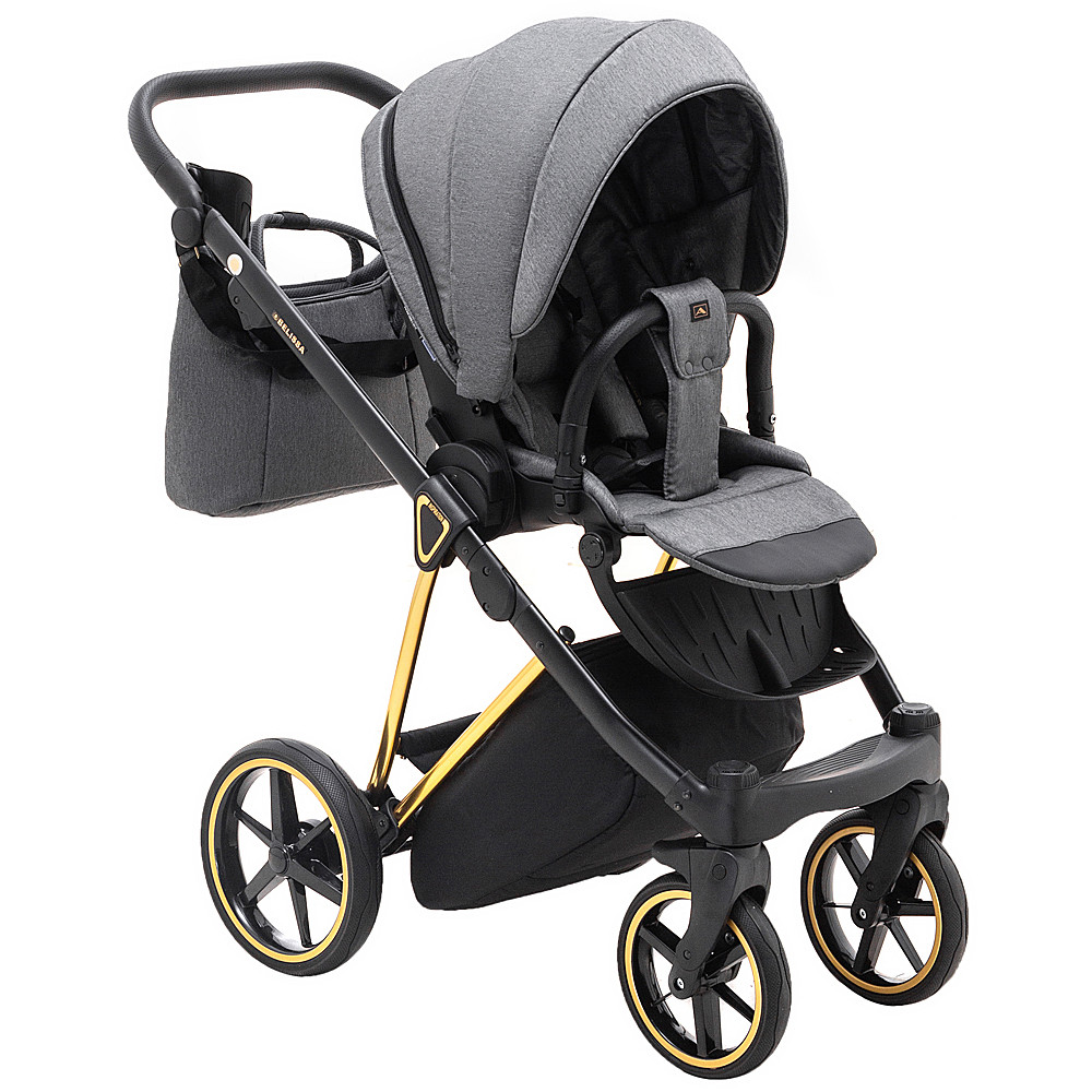 Коляска 2 в 1 Adamex Belissa Special Edition PS-608 графит