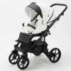Коляска 2 в 1 Adamex Bibione SD-01 білий + чорний