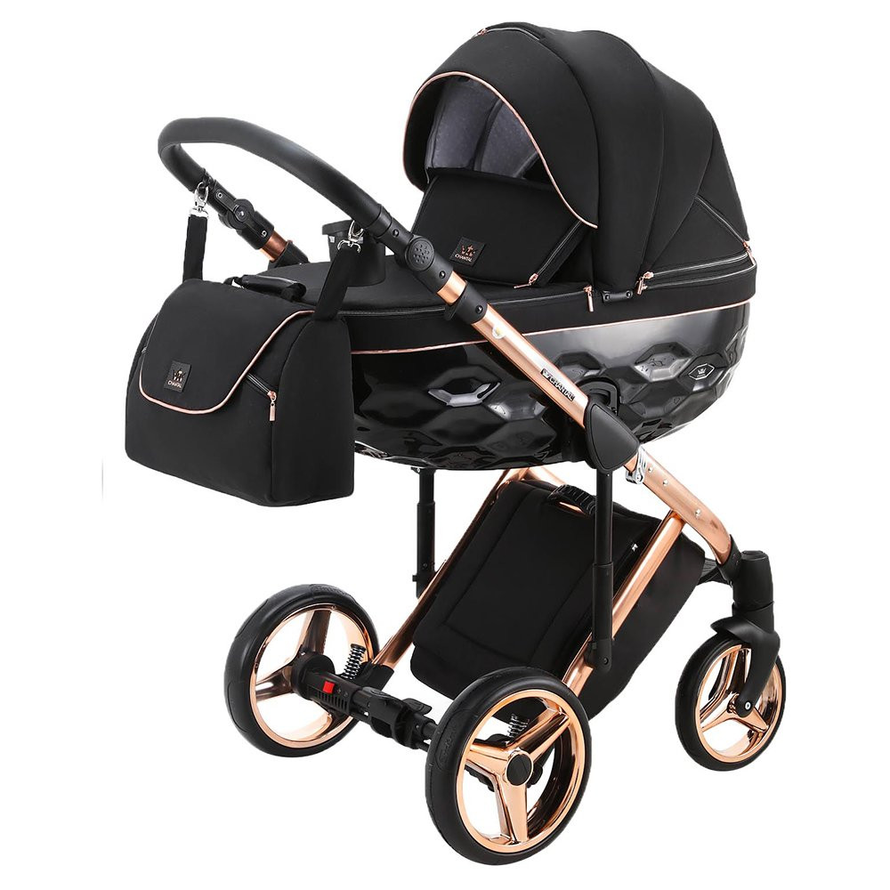 Коляска 2 в 1 Adamex Chantal Polar C8 Pink Gold