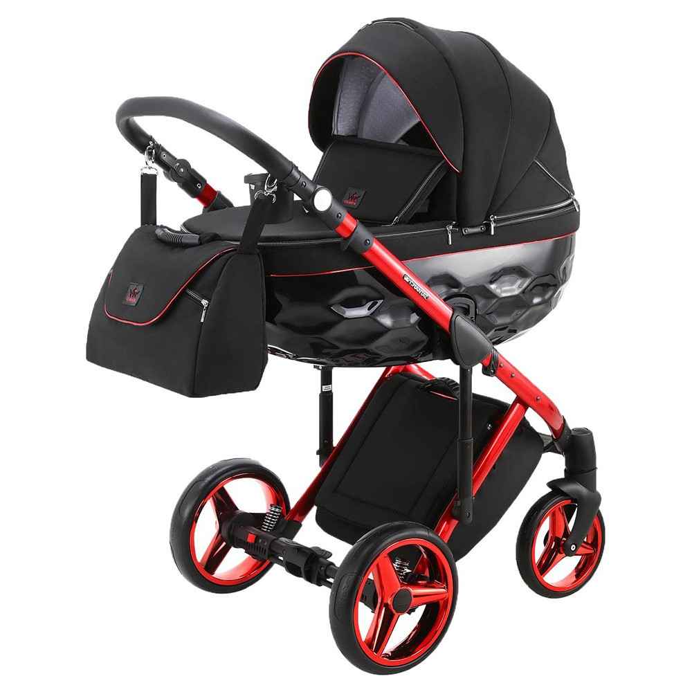 Коляска 2 в 1 Adamex Chantal Polar C9 Red Chrome