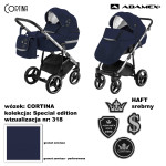 Коляска 2 в 1 Adamex Cortina Special Edition Кожа CT-318
