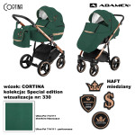 Коляска 2 в 1 Adamex Cortina Special Edition Кожа CT-330