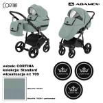 Коляска 2 в 1 Adamex Cortina Special Edition Кожа CT-709