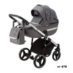 Коляска 2 в 1 Adamex Cortina CT-478 серый