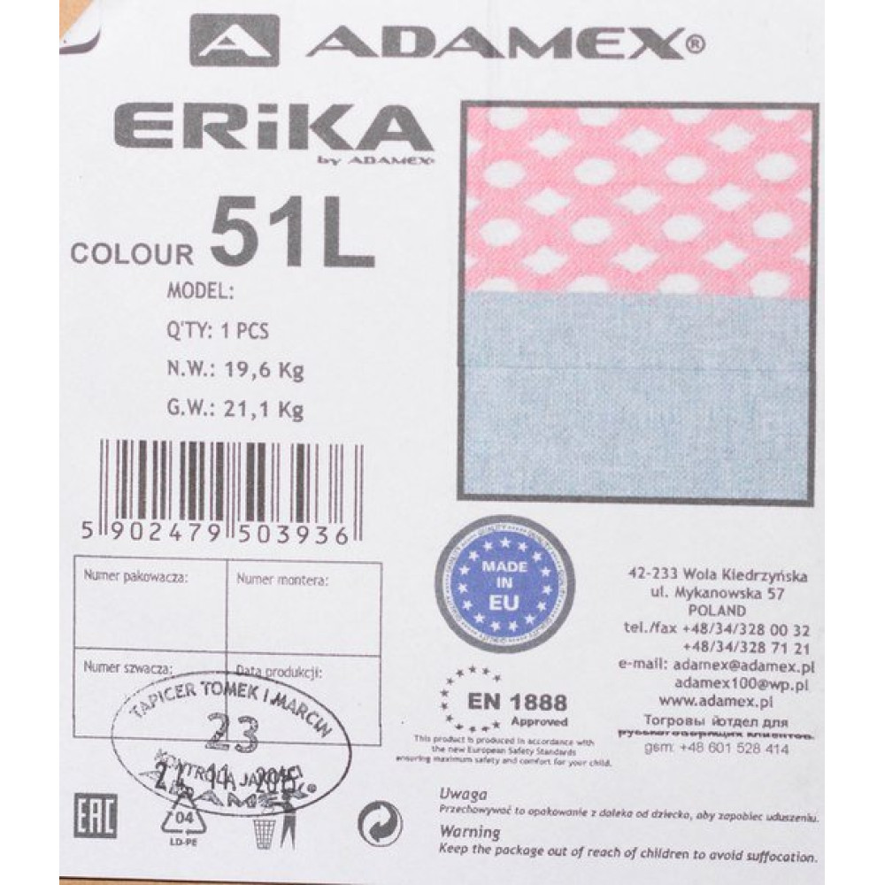 Коляска 2 в 1 Adamex Erika 51L (Адамекс Эрика 51L)
