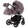 Коляска 2 в 1 Adamex Hybryd Plus кожа 100% BR332 сиреневый