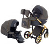 Коляска 2 в 1 Adamex Luciano Polar Gold Q89