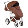 Коляска 2 в 1 Adamex Monte Carbon Deluxe 12S-B эко кожа 100% (Адамекс Монте 12S-B)