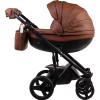 Коляска 2 в 1 Adamex Monte Carbon Deluxe 12S-CZ эко кожа 100% (Адамекс Монте 12S-CZ)
