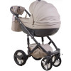 Коляска 2 в 1 Adamex Monte Carbon Deluxe 55S-SZ еко шкіра 100% (Адамекс Монте 55S-SZ)