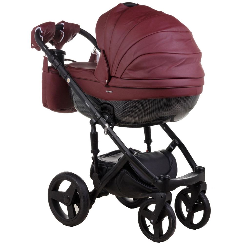 Коляска 2 в 1 Adamex Monte Carbon Deluxe 57S-CZ эко кожа 100% (Адамекс Монте 57S-CZ) Коляска 2 в 1 Adamex Monte Carbon Deluxe 57S-CZ эко кожа 100% (Адамекс Монте 57S-CZ)