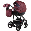 Коляска 2 в 1 Adamex Monte Carbon Deluxe 57S-CZ эко кожа 100% (Адамекс Монте 57S-CZ)