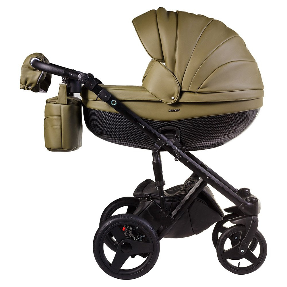 Коляска 2 в 1 Adamex Monte Carbon Deluxe 58S-B эко кожа 100% (Адамекс Монте 58S-B) Коляска 2 в 1 Adamex Monte Carbon Deluxe 58S-B эко кожа 100% (Адамекс Монте 58S-B)