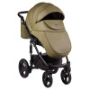 Коляска 2 в 1 Adamex Monte Carbon Deluxe 58S-B эко кожа 100% (Адамекс Монте 58S-B)