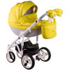Коляска 2 в 1 Adamex Monte Carbon Deluxe 39SC-B эко кожа 100% (Адамекс Монте 39SC-B)