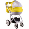 Коляска 2 в 1 Adamex Monte Carbon Deluxe 39SC-B эко кожа 100% (Адамекс Монте 39SC-B)