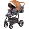 Коляска 2 в 1 Adamex Monte Carbon Deluxe D101 еко шкіра 100% (Адамекс Монте Д101)