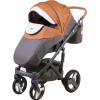 Коляска 2 в 1 Adamex Monte Carbon Deluxe D101 еко шкіра 100% (Адамекс Монте Д101)