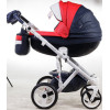 Коляска 2 в 1 Adamex Monte Carbon Deluxe D102 еко шкіра 100% (Адамекс Монте Д102)