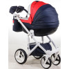Коляска 2 в 1 Adamex Monte Carbon Deluxe D102 еко шкіра 100% (Адамекс Монте Д102)