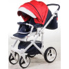 Коляска 2 в 1 Adamex Monte Carbon Deluxe D102 еко шкіра 100% (Адамекс Монте Д102)