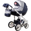 Коляска 2 в 1 Adamex Monte Carbon Deluxe D103 эко кожа 100% (Адамекс Монте Д103)