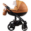 Коляска 2 в 1 Adamex Monte Carbon Deluxe D104 еко шкіра 100% (Адамекс Монте Д104)