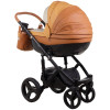 Коляска 2 в 1 Adamex Monte Carbon Deluxe D104 еко шкіра 100% (Адамекс Монте Д104)