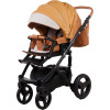 Коляска 2 в 1 Adamex Monte Carbon Deluxe D104 еко шкіра 100% (Адамекс Монте Д104)