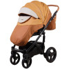 Коляска 2 в 1 Adamex Monte Carbon Deluxe D104 еко шкіра 100% (Адамекс Монте Д104)