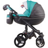 Коляска 2 в 1 Adamex Monte Carbon Deluxe D106 еко шкіра 100% (Адамекс Монте Д106)
