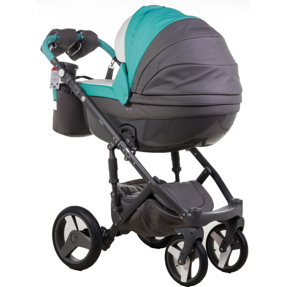 Коляска 2 в 1 Adamex Monte Carbon Deluxe D106 еко шкіра 100% (Адамекс Монте Д106) Коляска 2 в 1 Adamex Monte Carbon Deluxe D106 еко шкіра 100% (Адамекс Монте Д106)