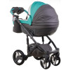 Коляска 2 в 1 Adamex Monte Carbon Deluxe D106 еко шкіра 100% (Адамекс Монте Д106)