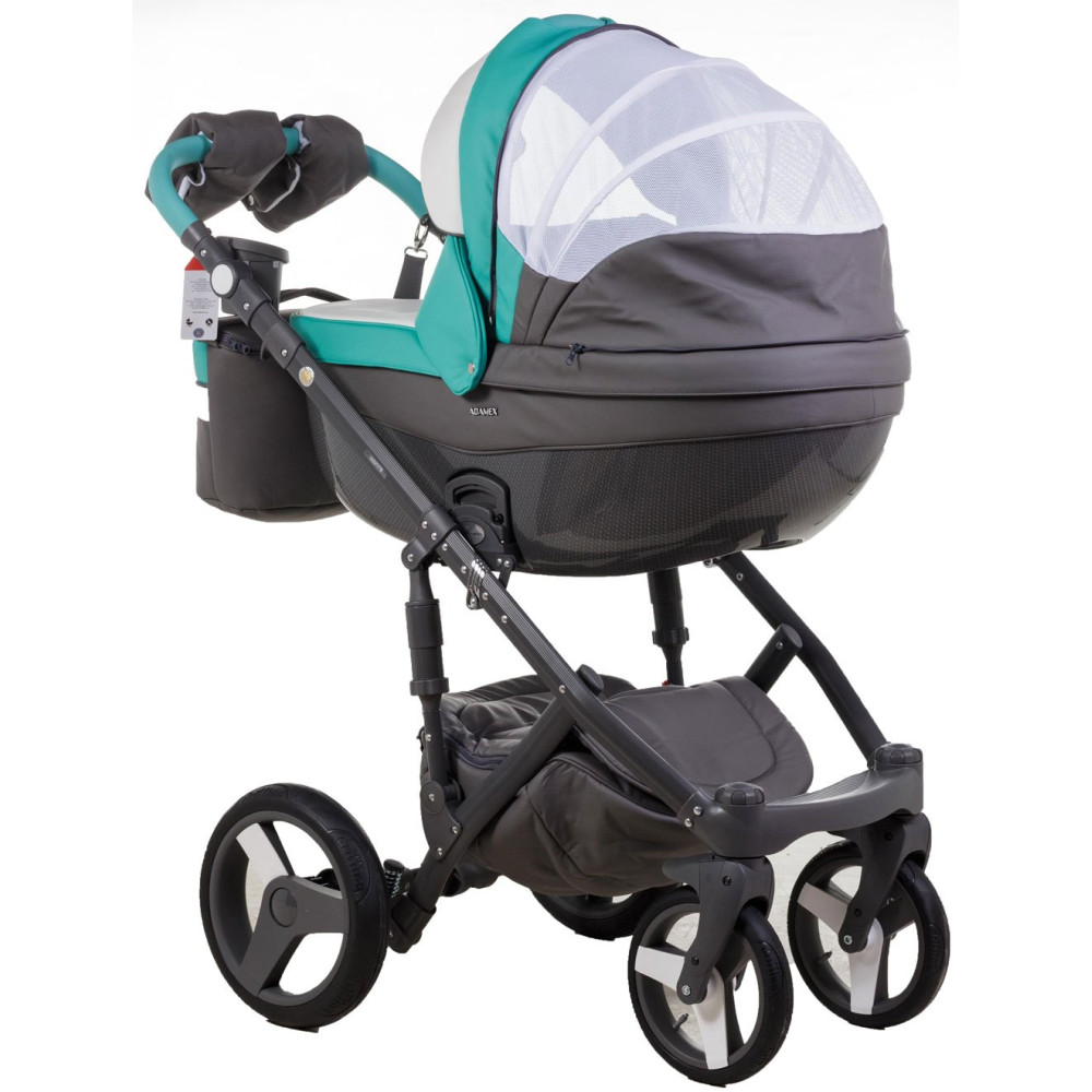 Коляска 2 в 1 Adamex Monte Carbon Deluxe D106 еко шкіра 100% (Адамекс Монте Д106) Коляска 2 в 1 Adamex Monte Carbon Deluxe D106 еко шкіра 100% (Адамекс Монте Д106)