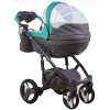Коляска 2 в 1 Adamex Monte Carbon Deluxe D106 еко шкіра 100% (Адамекс Монте Д106)