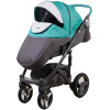 Коляска 2 в 1 Adamex Monte Carbon Deluxe D106 еко шкіра 100% (Адамекс Монте Д106)