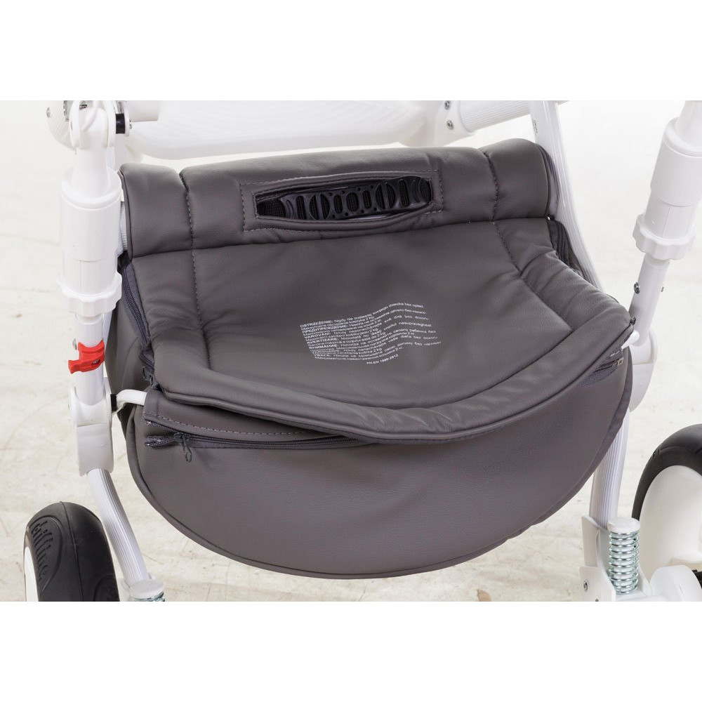 Коляска 2 в 1 Adamex Monte Carbon Deluxe D107 еко шкіра 100% (Адамекс Монте Д107)