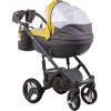 Коляска 2 в 1 Adamex Monte Carbon Deluxe D108 эко кожа 100% (Адамекс Монте Д108)