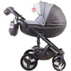 Коляска 2 в 1 Adamex Monte Carbon Deluxe D109 еко шкіра 100% (Адамекс Монте Д109)