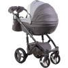 Коляска 2 в 1 Adamex Monte Carbon Deluxe D109 еко шкіра 100% (Адамекс Монте Д109)
