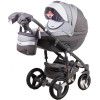 Коляска 2 в 1 Adamex Monte Carbon Deluxe D109 еко шкіра 100% (Адамекс Монте Д109)