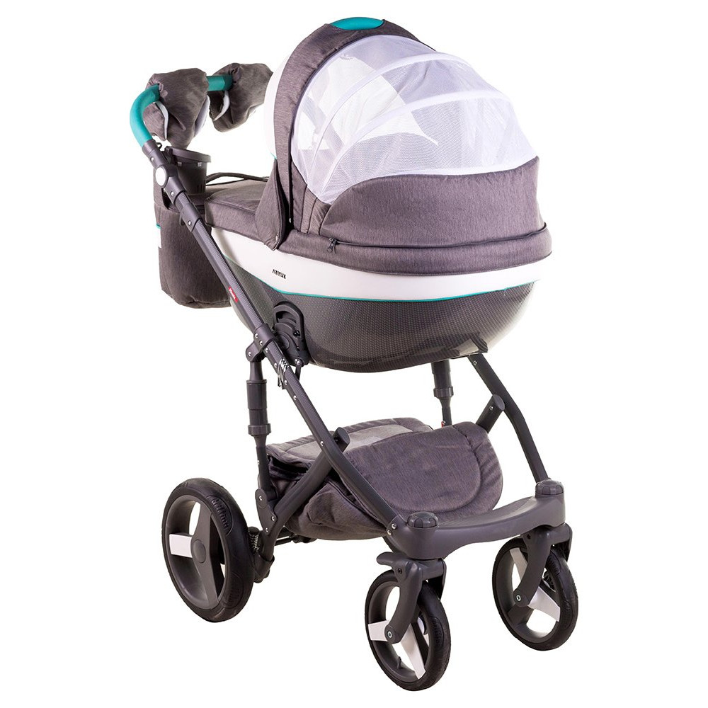 Коляска 2 в 1 Adamex Monte Carbon Deluxe D2 (Адамекс Монте Д2)