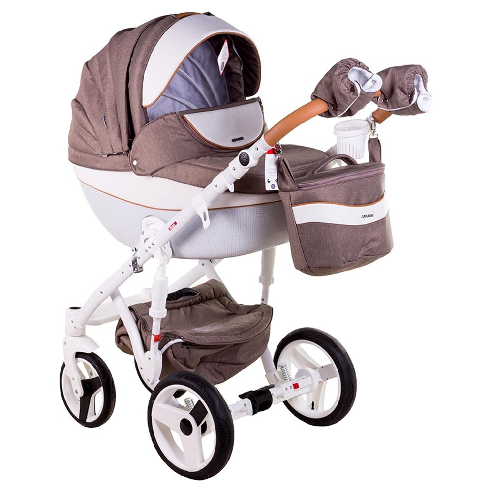Коляска 2 в 1 Adamex Monte Carbon Deluxe D34 (Адамекс Монте Д34)