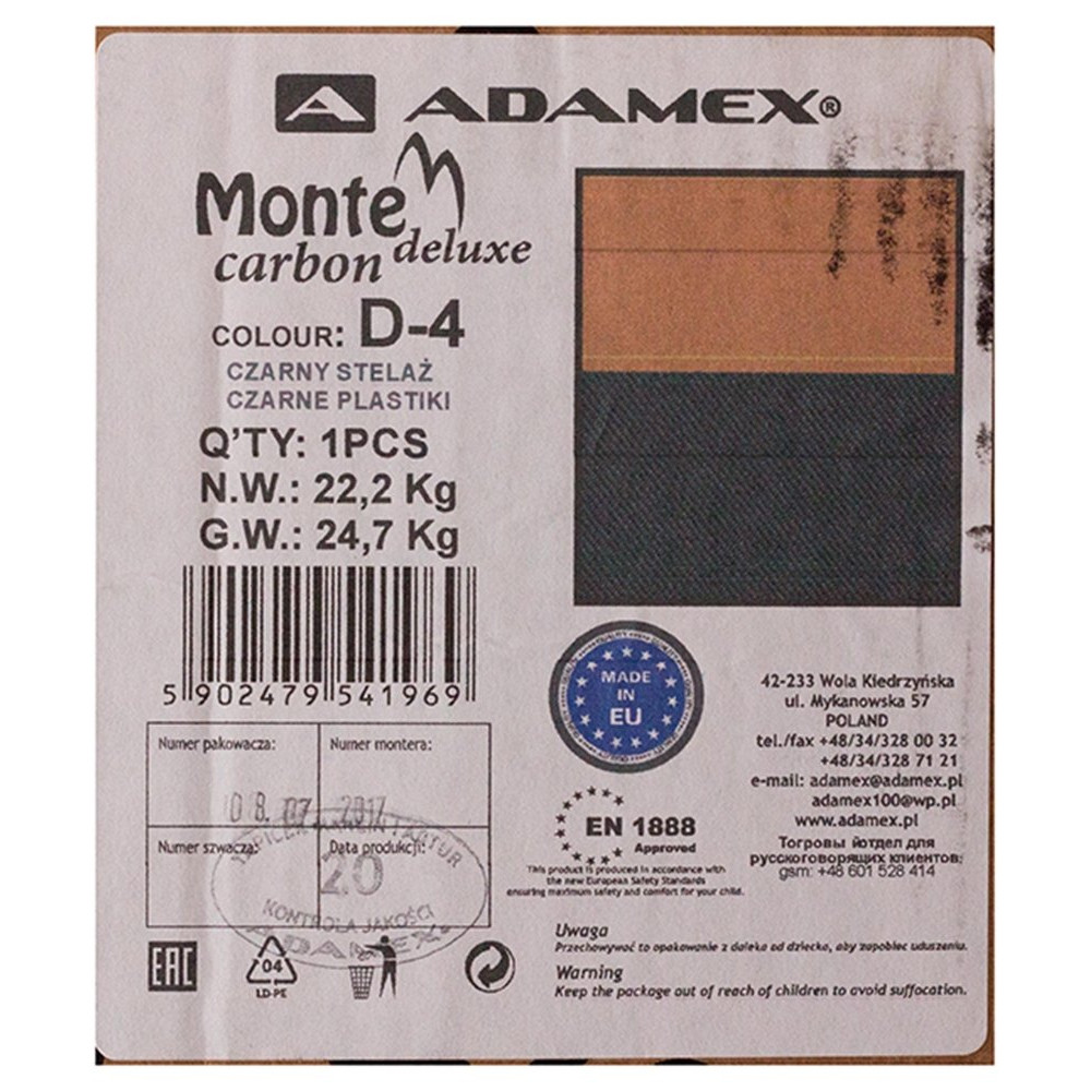 Коляска 2 в 1 Adamex Monte Carbon Deluxe D4 (Адамекс Монте Д4) Коляска 2 в 1 Adamex Monte Carbon Deluxe D4 (Адамекс Монте Д4)