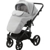 Коляска 2 в 1 Adamex Olivia PS-11 (серая ткань - серая кожа в перфорацию)