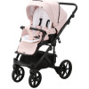 Коляска 2 в 1 Adamex Olivia PS-22 (розовая пудра - розовая кожа в перфорацию)