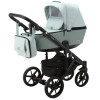 Коляска 2 в 1 Adamex Olivia PS-25 (салатова тканина – зелена шкіра в перфорацію)