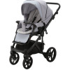 Коляска 2 в 1 Adamex Olivia PS-32 (серая ткань - серая кожа в перфорацию)