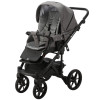 Коляска 2 в 1 Adamex Olivia SA-4 (серая кожа - серая кожа в перфорацию)